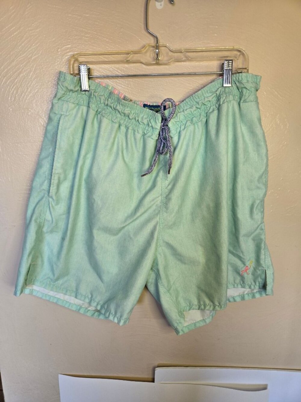 Men's Michael's 6 Inch Swim Shorts Size XL Green/Aqua Summertime Fun